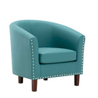 Fauteuil club d'appoint en similicuir
