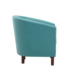 Fauteuil club d'appoint en similicuir