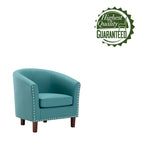 Fauteuil club d'appoint en similicuir