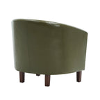 Fauteuil club d'appoint en similicuir