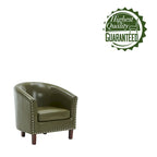 Fauteuil club d'appoint en similicuir