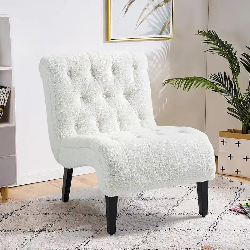 Fauteuil lounge rembourré sans accoudoirs