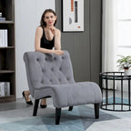 Fauteuil lounge rembourré sans accoudoirs