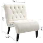 Fauteuil lounge rembourré sans accoudoirs