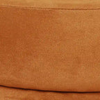 Pouf rond en velours rembourré