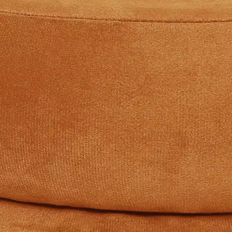 Pouf rond en velours rembourré