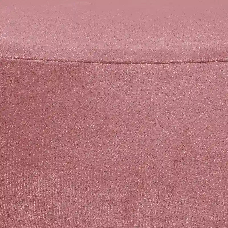 Pouf rond en velours rembourré