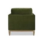 Chaise longue Knox 65 en velours performant de style ferme moderne