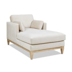 Chaise longue Knox 65 en velours performant de style ferme moderne