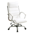 Fauteuil de bureau de direction avec accoudoirs rembourrés en similicuir