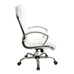 Fauteuil de bureau de direction avec accoudoirs rembourrés en similicuir