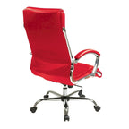 Fauteuil de bureau de direction avec accoudoirs rembourrés en similicuir