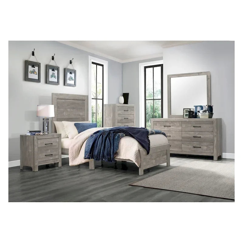 Chambre à coucher moderne 3 pièces Tabina gris