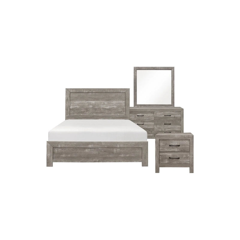 Chambre à coucher moderne 3 pièces Tabina gris