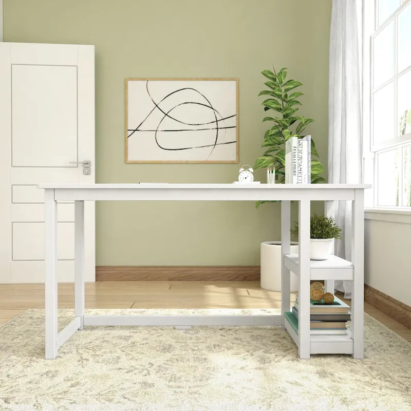 Bureau avec étagères à livres