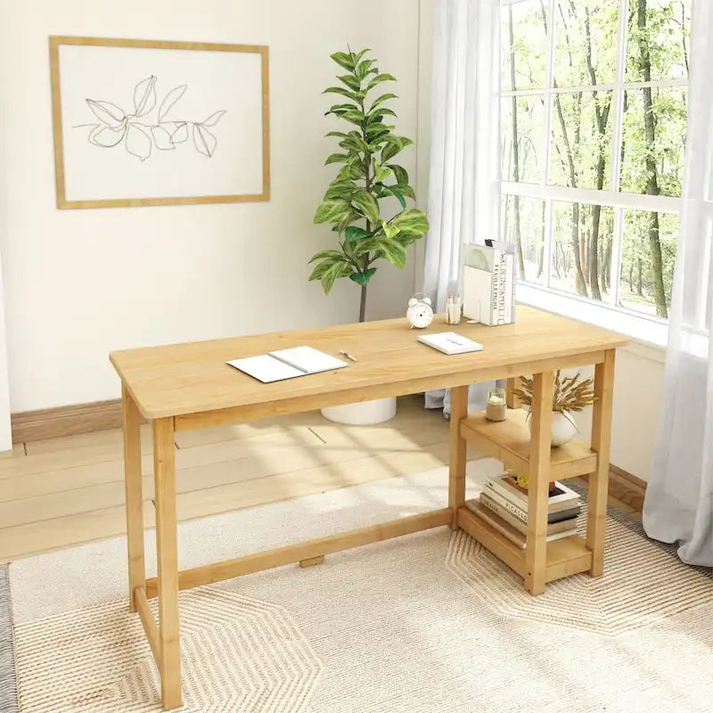 Bureau avec étagères à livres