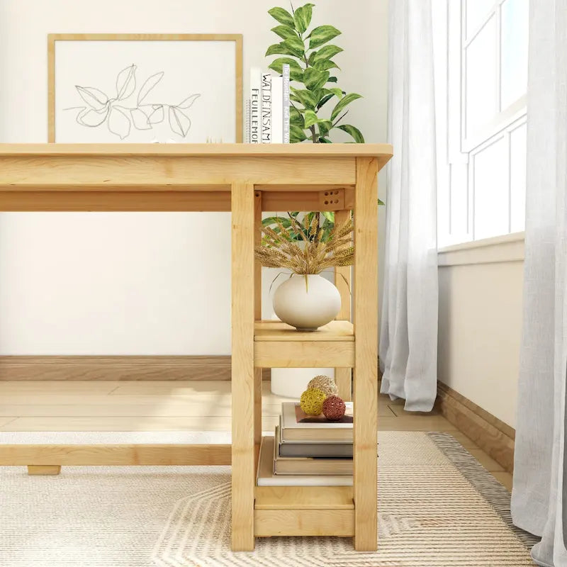 Bureau avec étagères à livres