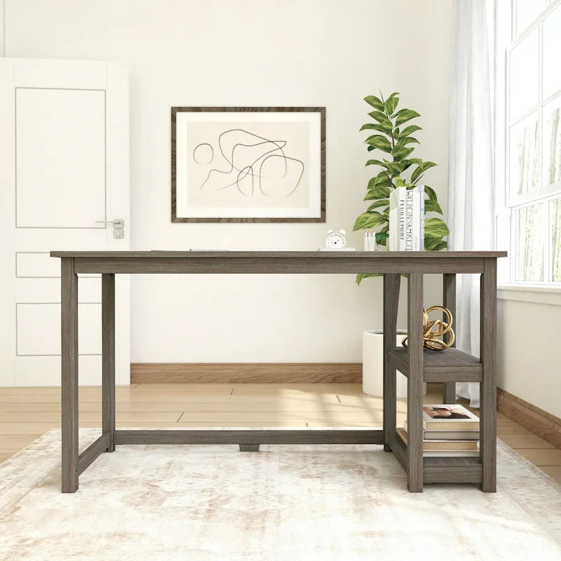 Bureau avec étagères à livres