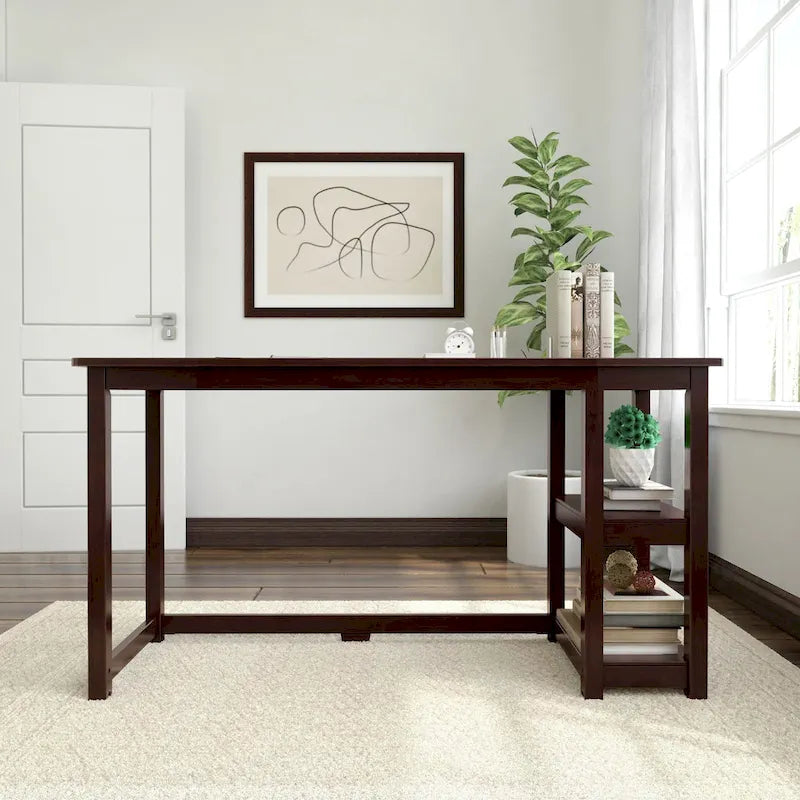 Bureau avec étagères à livres