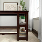 Bureau avec étagères à livres