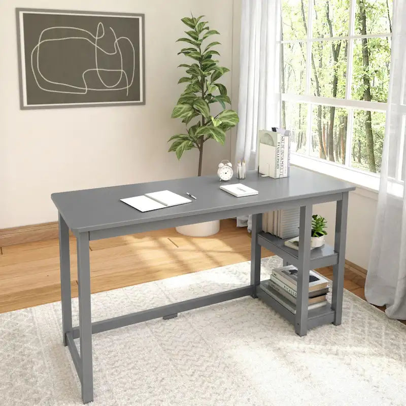 Bureau avec étagères à livres