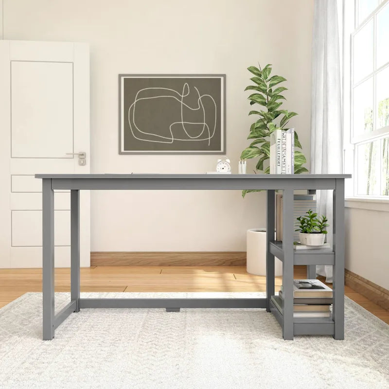 Bureau avec étagères à livres