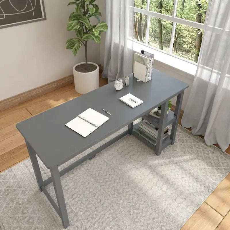 Bureau avec étagères à livres