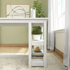 Bureau avec étagères à livres