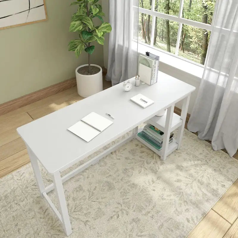 Bureau avec étagères à livres