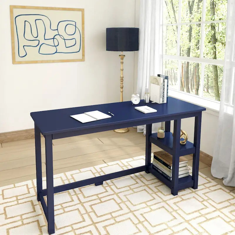 Bureau avec étagères à livres