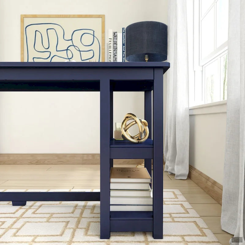 Bureau avec étagères à livres