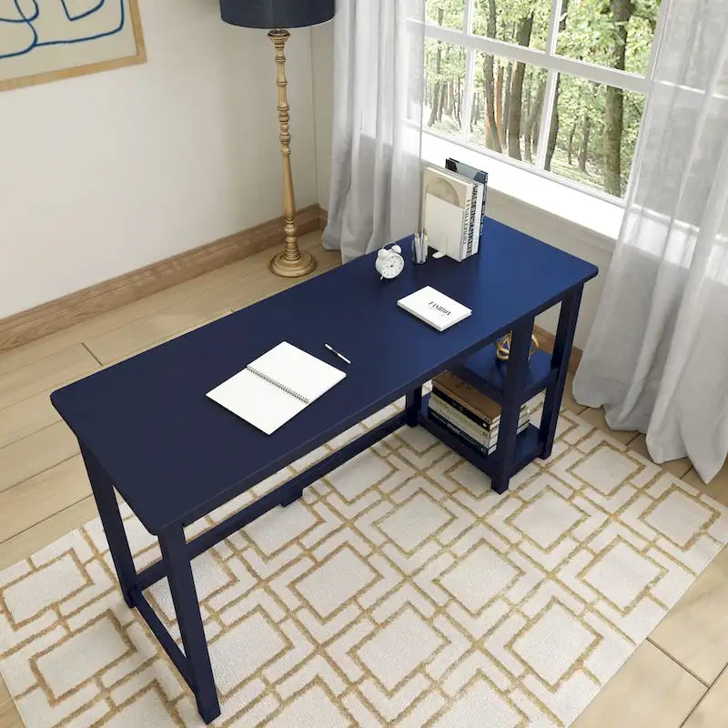 Bureau avec étagères à livres
