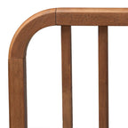 Lit plateforme en bois fini noyer marron moderne et contemporain Neilan