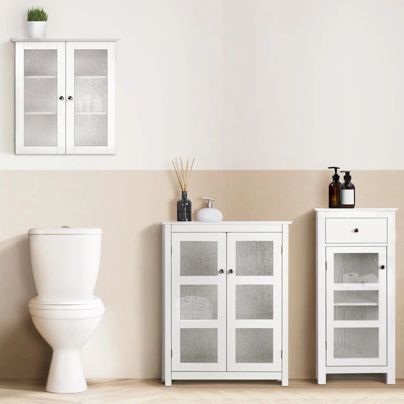 Armoire d'appoint de rangement à deux portes Conner