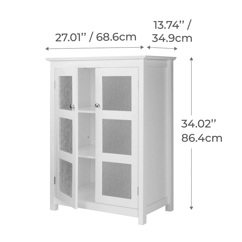 Armoire d'appoint de rangement à deux portes Conner