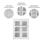 Armoire d'appoint de rangement à deux portes Conner