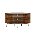 Meuble TV d'angle Declan en acacia massif de 43 po