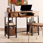Bureau industriel en bois Dandelion