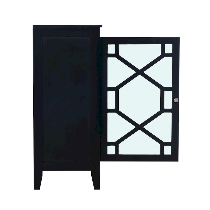 Petit meuble noir Ava