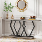Table console longue de 70,9 pouces pour entrée, tables d'appoint de couloir modernes avec pieds en métal élégants