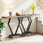 Table console longue de 70,9 pouces pour entrée, tables d'appoint de couloir modernes avec pieds en métal élégants