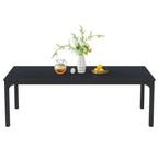 Table à manger rectangulaire industrielle de 200 cm avec pieds en métal robustes (Table seule)