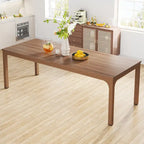 Table à manger rectangulaire industrielle de 200 cm avec pieds en métal robustes (Table seule)
