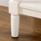 Console avec tiroirs, table d'entrée vintage avec 2 tiroirs, placards et étagère inférieure, blanc