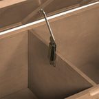Banc de rangement multifonctionnel en bois massif, style rustique, pour entrée, 42 po