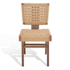 Chaise de salle à manger tressée Justice (lot de 2) - 48,26 cm L x 60,96 cm P x 88,9 cm H - 48,26L x 60,96P x 88,9H