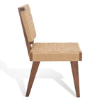 Chaise de salle à manger tressée Justice (lot de 2) - 48,26 cm L x 60,96 cm P x 88,9 cm H - 48,26L x 60,96P x 88,9H