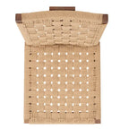Chaise de salle à manger tressée Justice (lot de 2) - 48,26 cm L x 60,96 cm P x 88,9 cm H - 48,26L x 60,96P x 88,9H