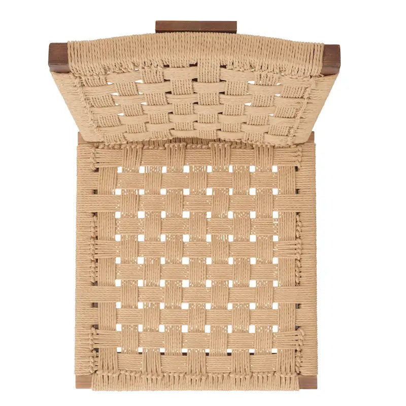 Chaise de salle à manger tressée Justice (lot de 2) - 48,26 cm L x 60,96 cm P x 88,9 cm H - 48,26L x 60,96P x 88,9H