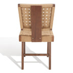 Chaise de salle à manger tressée Justice (lot de 2) - 48,26 cm L x 60,96 cm P x 88,9 cm H - 48,26L x 60,96P x 88,9H